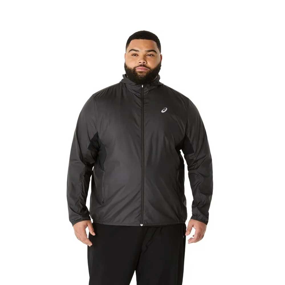 Rompevientos Asics para Hombre Silver Jacket Negro