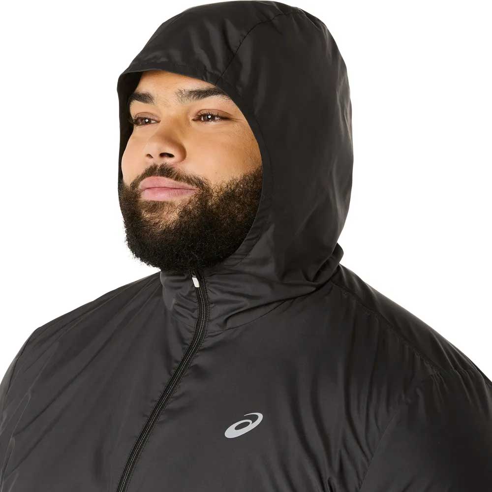 Rompevientos Asics para Hombre Silver Jacket Negro