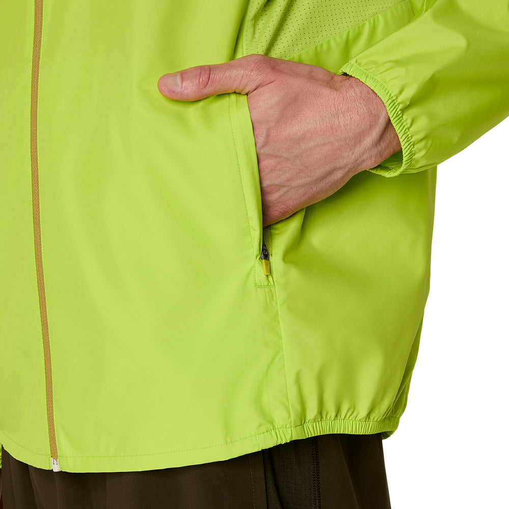 Rompevientos Asics para Hombre Silver Jacket Verde