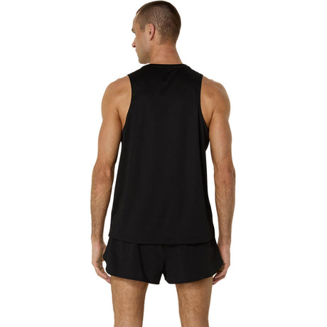 Playera Sin Mangas Asics para Hombre Silver Singlet Negro