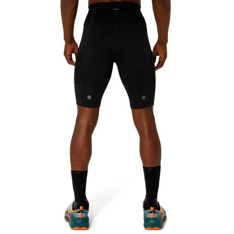 Short Largo Asics para Hombre Fujitrail Elite Sprinter Negro