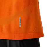 Playera Manga Corta Asics para Hombre Road Seamless SS Top Naranja