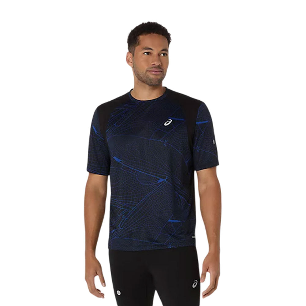 Playera Manga Corta Asics para Hombre Road Lite-Show SS Top Negro