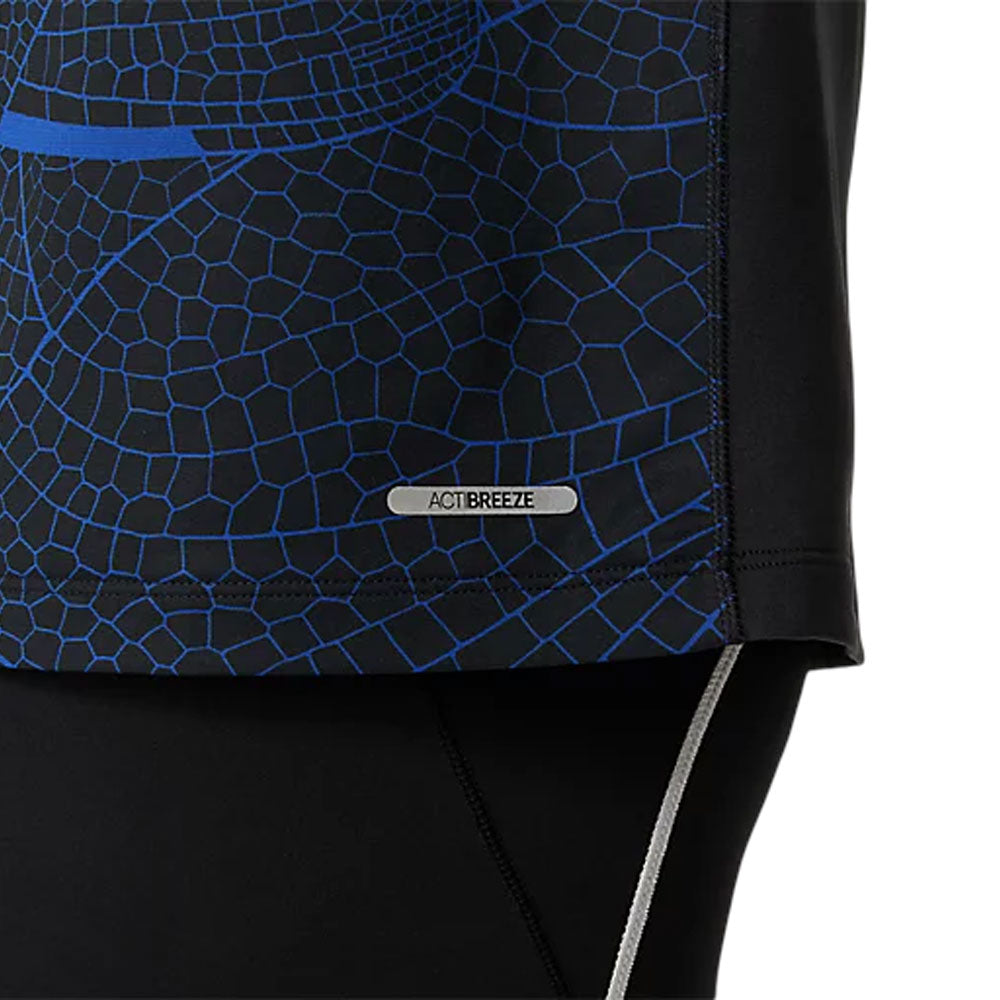 Playera Manga Corta Asics para Hombre Road Lite-Show SS Top Negro