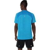 Playera Manga Corta Asics para Hombre Road SS Top Azul