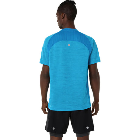 Playera Manga Corta Asics para Hombre Road SS Top Azul