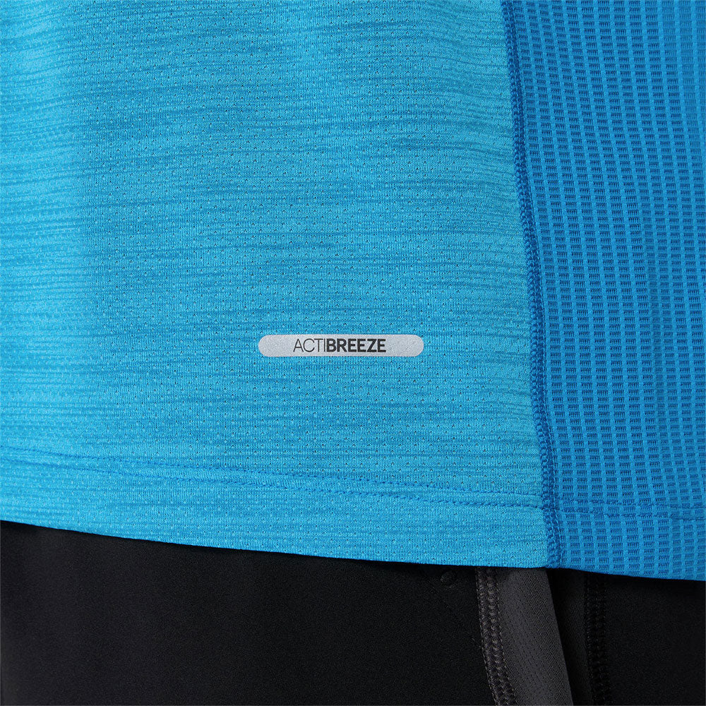 Playera Manga Corta Asics para Hombre Road SS Top Azul