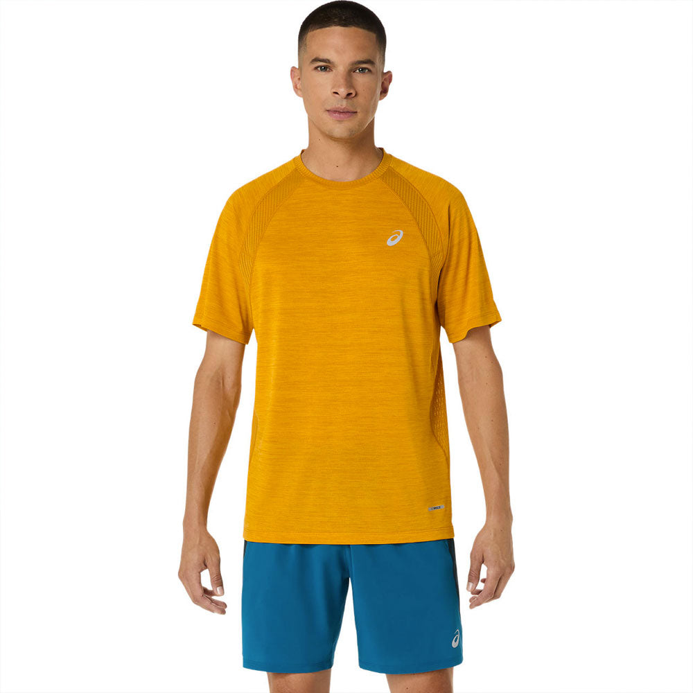 Playera Manga Corta Asics para Hombre Road SS Top Naranja