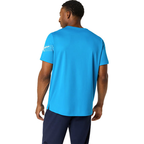 Playera Manga Corta Asics para Hombre Icon SS Top Azul