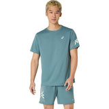 Playera Manga Corta Asics para Hombre Icon SS Top Azul