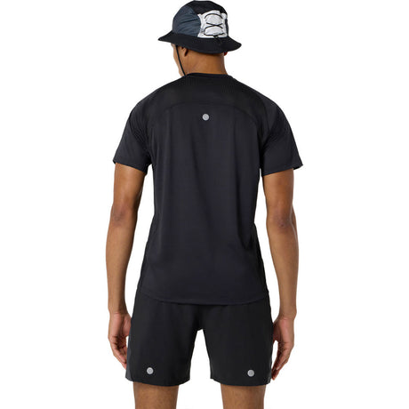Playera Manga Corta Asics para Hombre Road Fade SS Top Negro