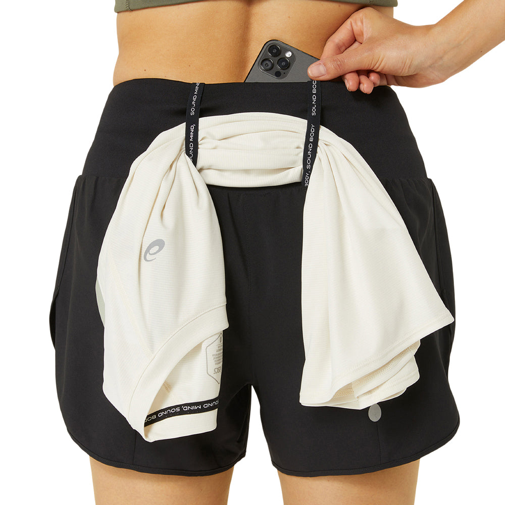 Short Corto Asics para Mujer Road 3.5inches Short Negro