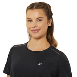 Playera Manga Corta Asics para Mujer Road SS Top Negro