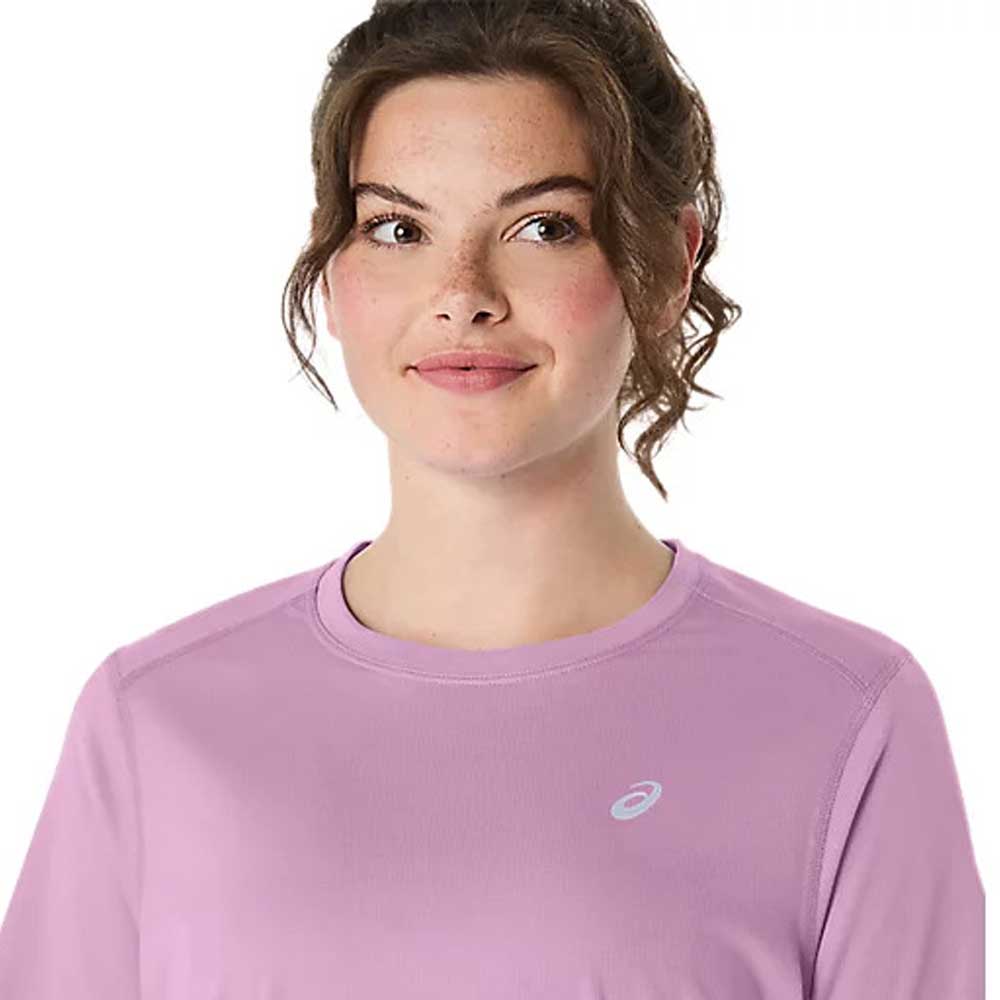 Playera Manga Corta Asics para Mujer Silver SS Top Lila