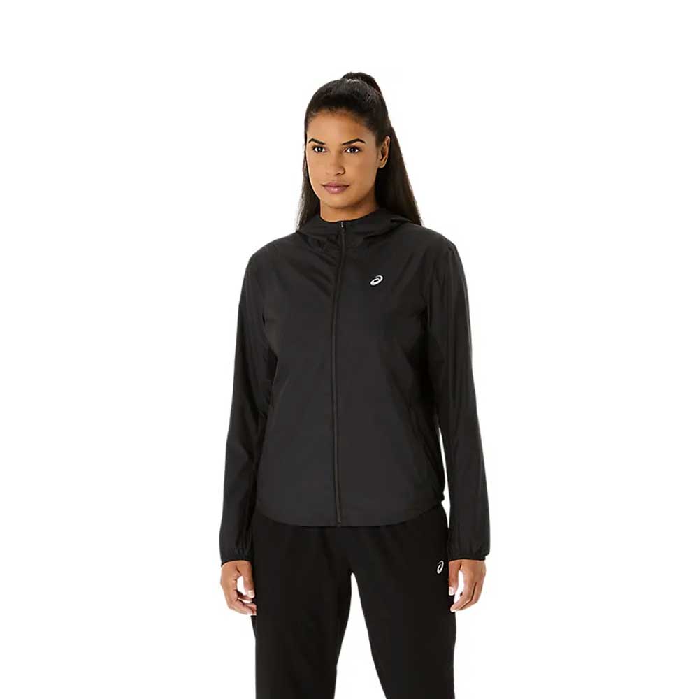 Rompevientos Asics para Mujer Silver Jacket Negro