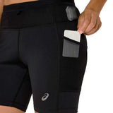 Short Largo Asics para Mujer Fujitrail Elite Sprinter Negro