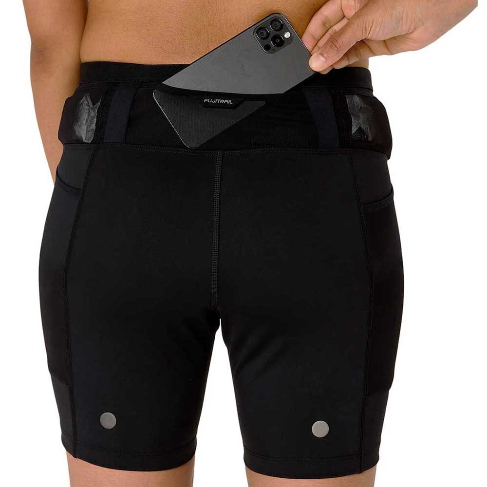 Short Largo Asics para Mujer Fujitrail Elite Sprinter Negro
