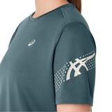Playera Manga Corta Asics para Mujer Icon SS Top Azul