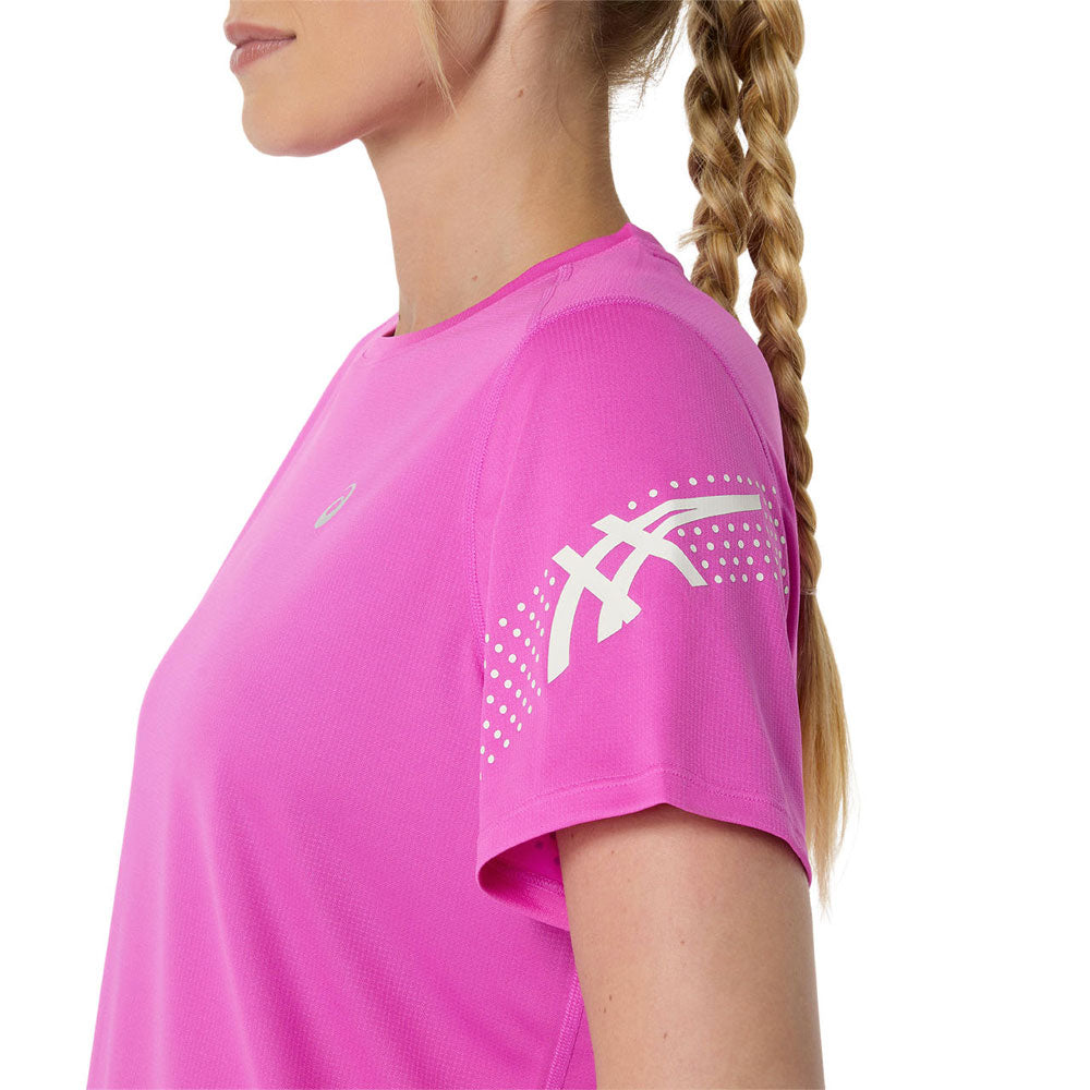 Playera Manga Corta Asics para Mujer Icon SS Top Rosa