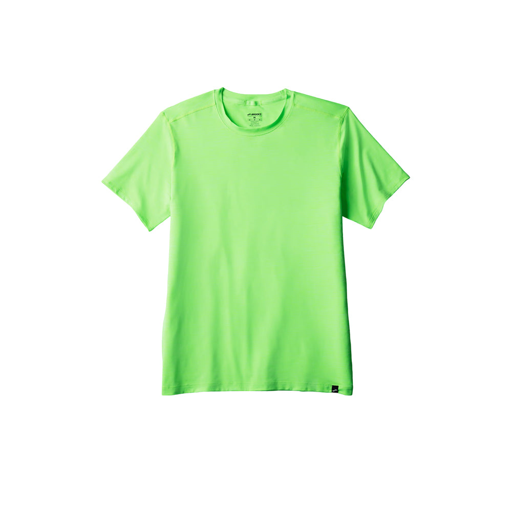 Playera Manga Corta Brooks para Hombre Luxe Short Sleeve Amarillo