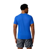 Playera Manga Corta Brooks para Hombre Distance Short Sleeve 3.0 Azul