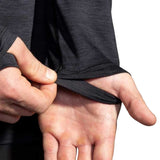 Playera Manga Larga Brooks para Hombre Luxe Long Sleeve Htr Negro