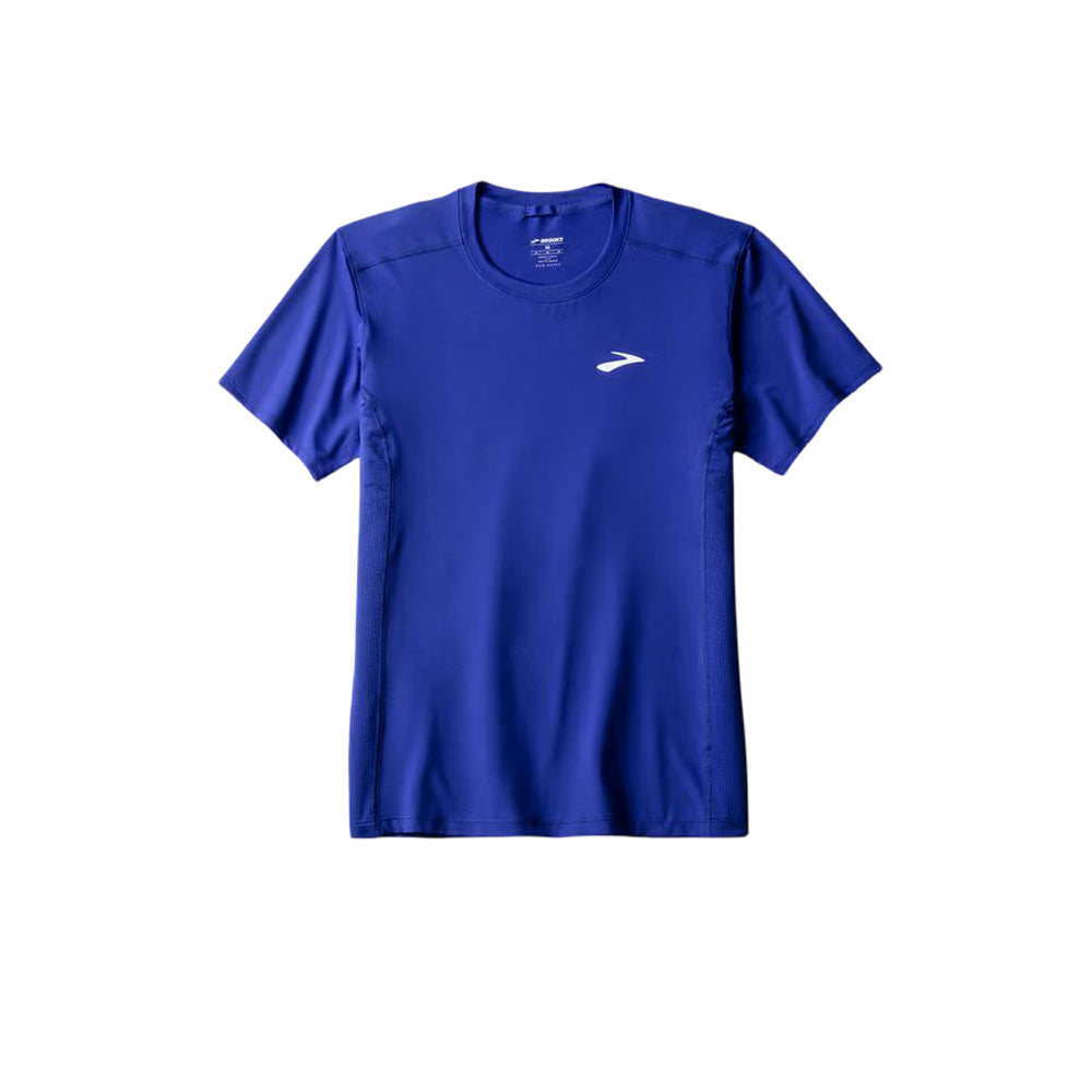 Playera Manga Corta Brooks para Hombre Atmosphere Short Sleeve 3.0 Azul