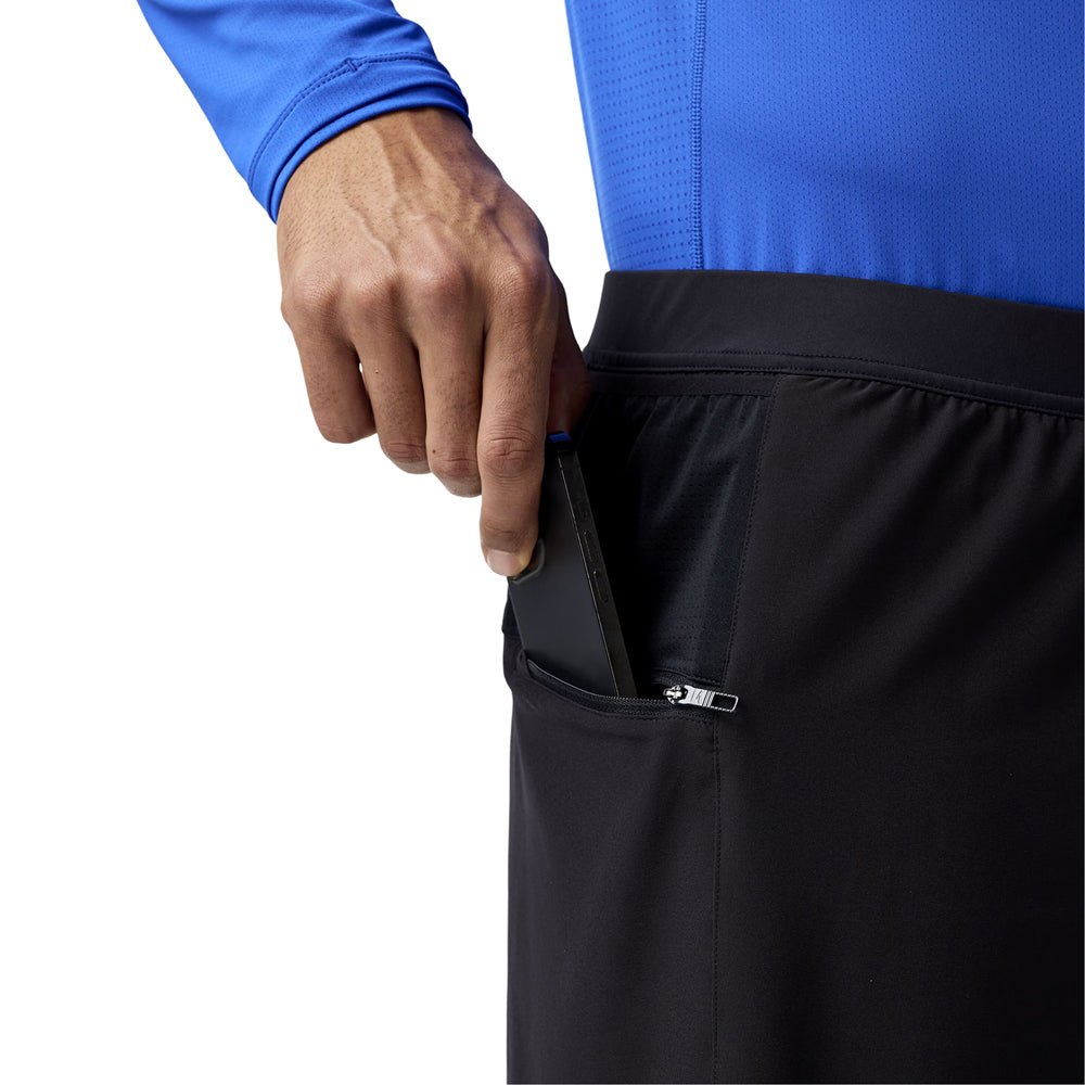 Short 2 en 1 Brooks para Hombre Journey 7in 2-in-1 Short Negro