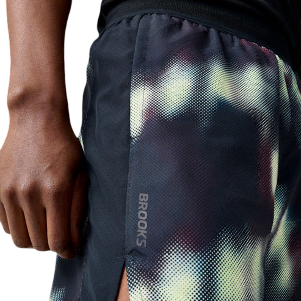 Short Corto Brooks para Hombre Dash Short Printed Negro