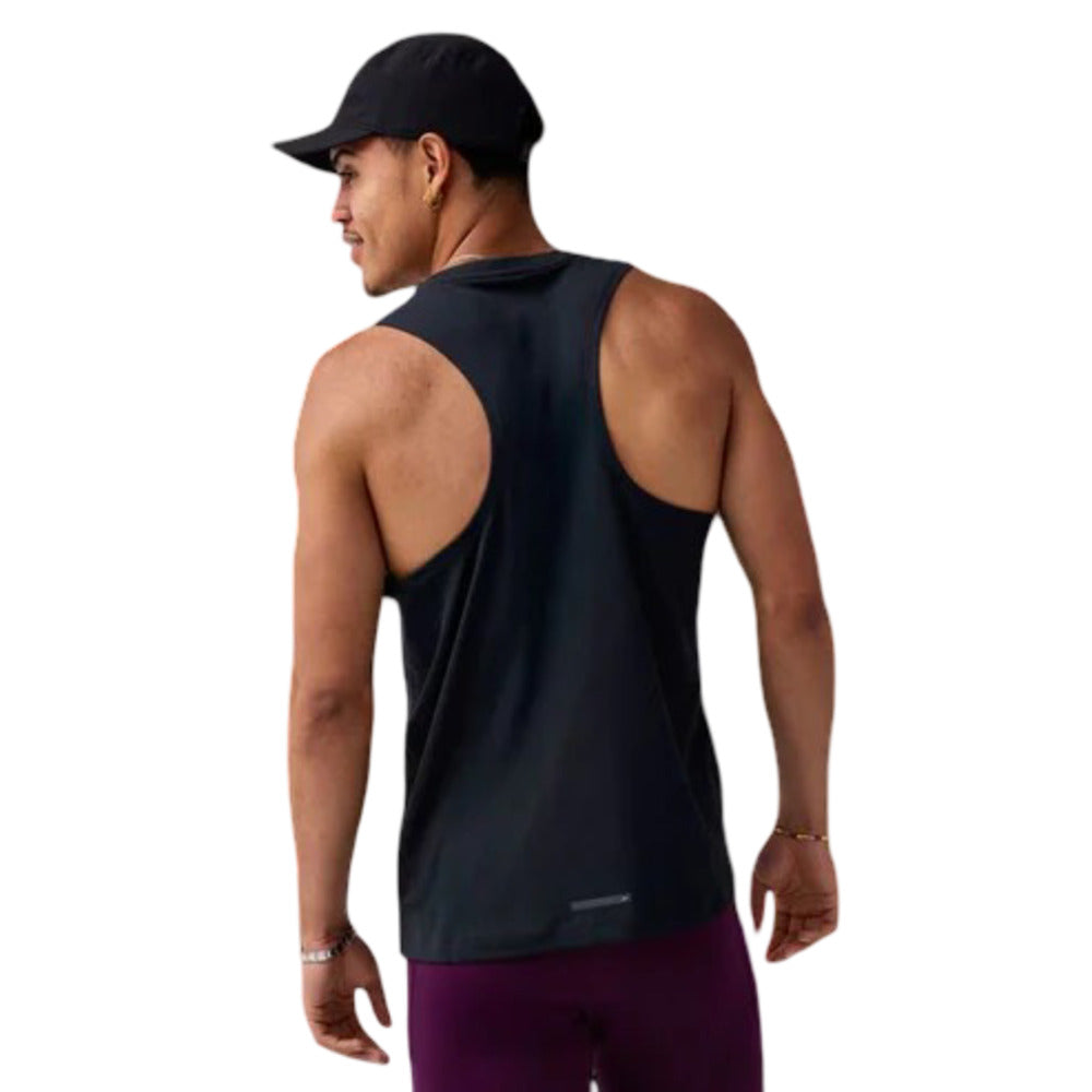 Playera Sin Mangas Brooks para Hombre Dash Singlet Negro
