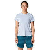 Playera Manga Corta Brooks para Mujer Luxe Short Sleeve Azul