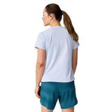 Playera Manga Corta Brooks para Mujer Luxe Short Sleeve Azul
