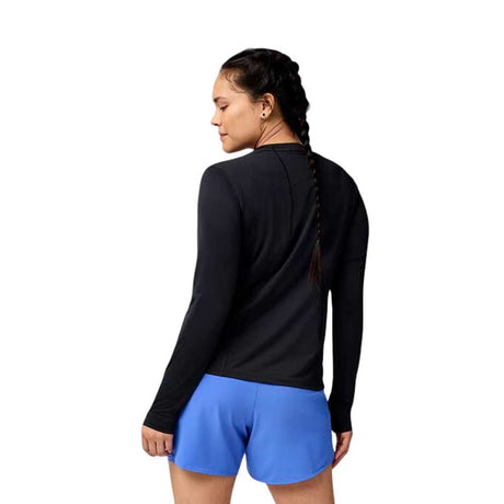 Playera Manga Larga Brooks para Mujer Sprint Free Long Sleeve 3.0 Negro