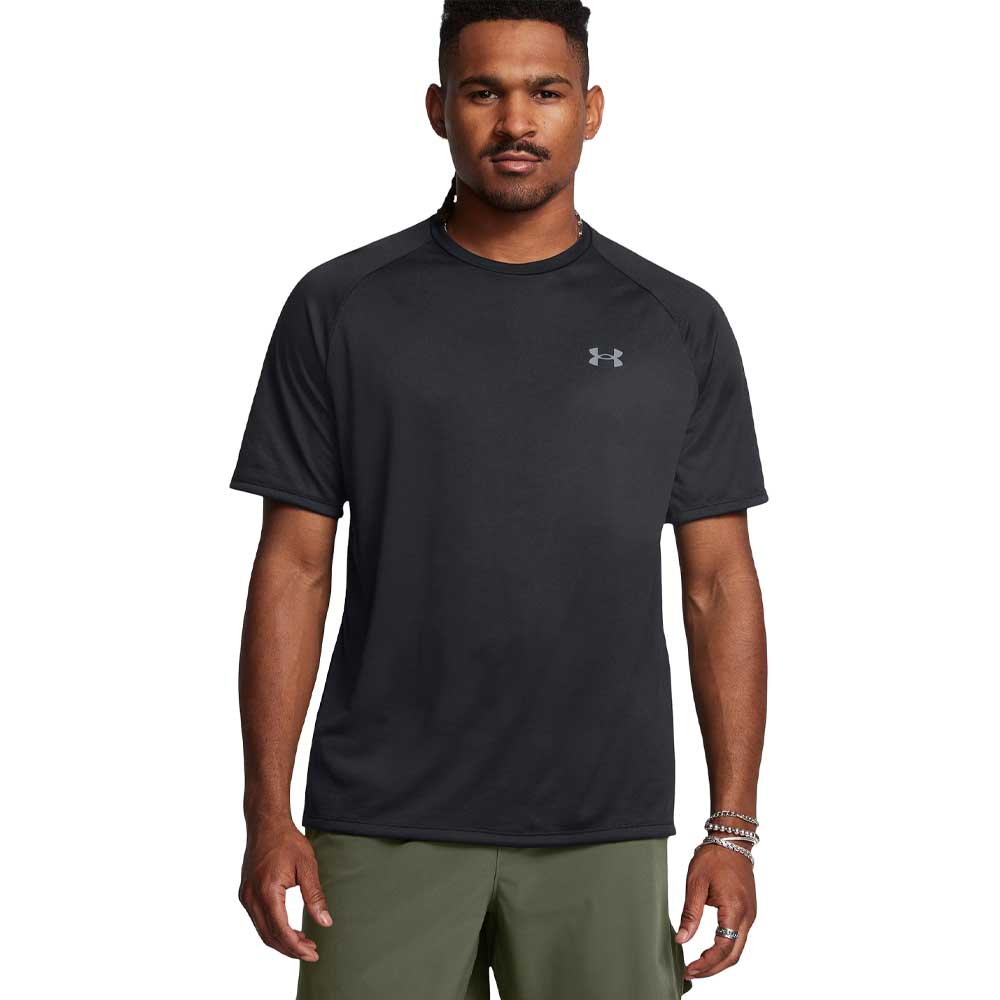 Playera Manga Corta Under Armour para Hombre Tech 2.0 SS Tee Negro