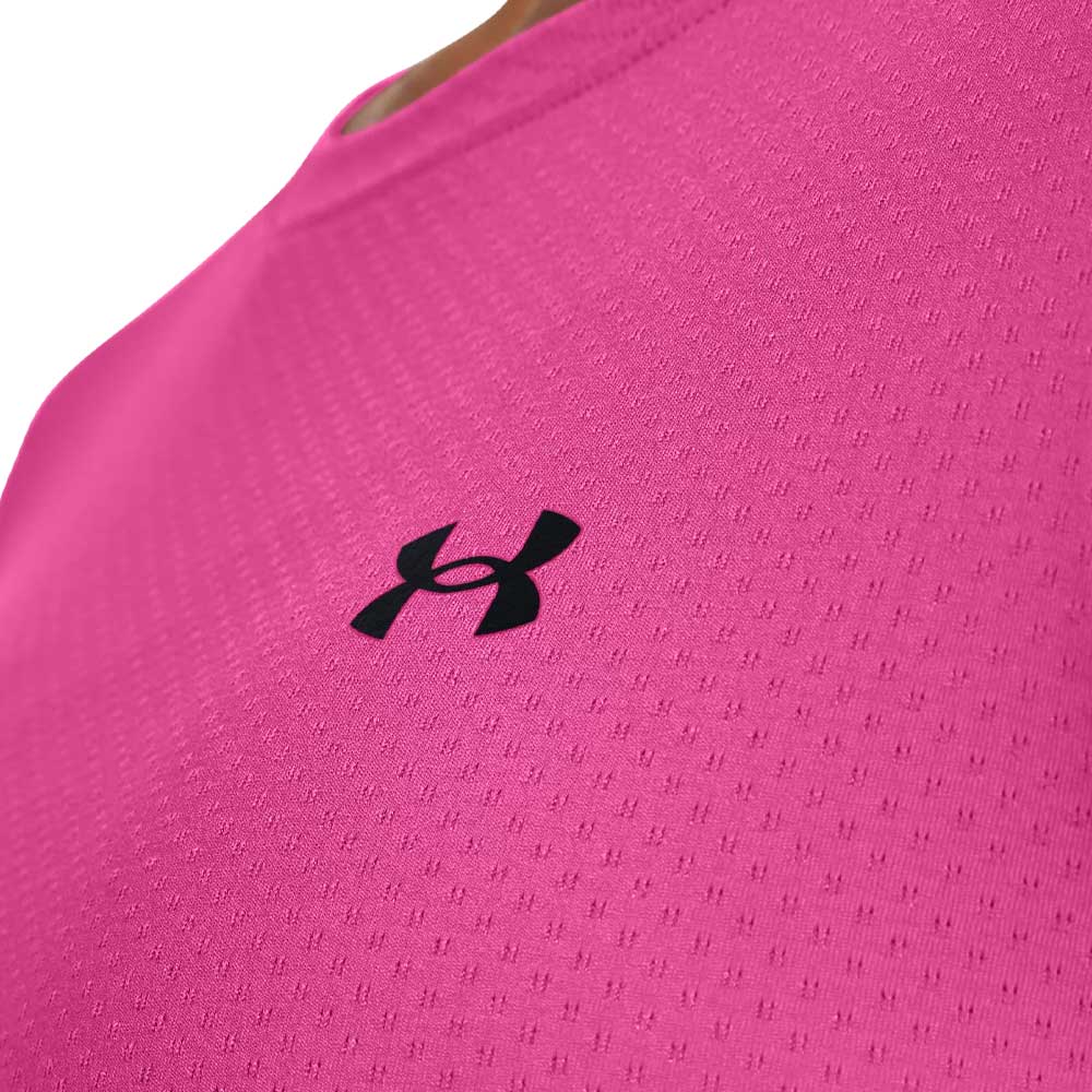 Playera Manga Corta Under Armour para Mujer Tech Mesh SS Rosa