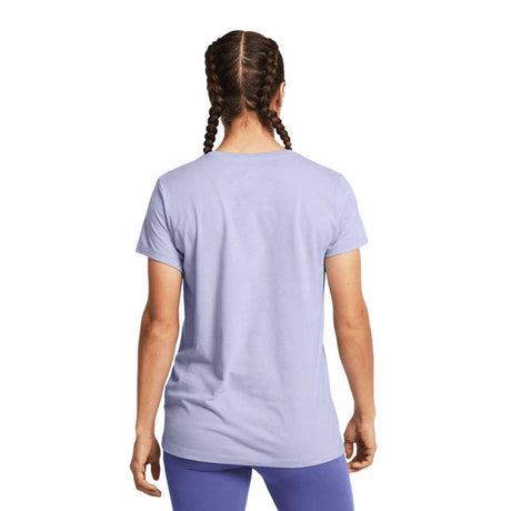 Playera Manga Corta Under Armour para Mujer Logo SS Morado