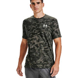 Playera Manga Corta Under Armour para Hombre ABC Camo SS Negro