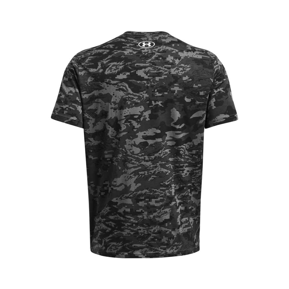 Playera Manga Corta Under Armour para Hombre ABC Camo SS Shirt Negro