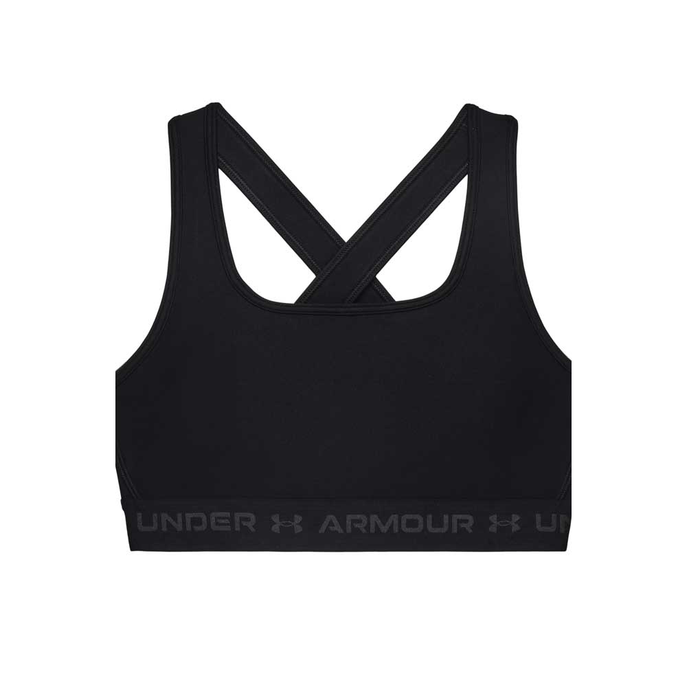 Bra Deportivo Under Armoru para Mujer Crossback Mid Bra Negro