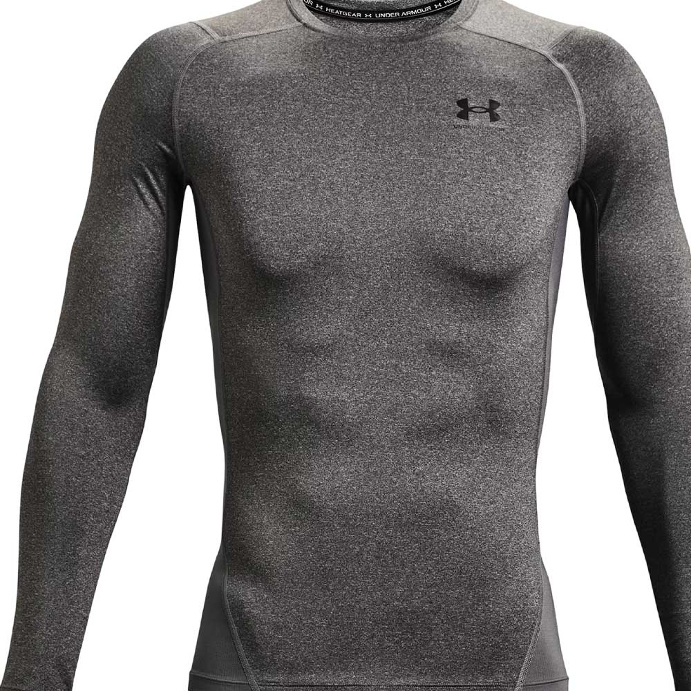 Playera Manga Larga Under Armour para Hombre HG Armour Compression LS Gris