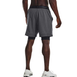 Short 2 en 1 Under Armour para Hombre Vanish Woven 2 in 1 Gris