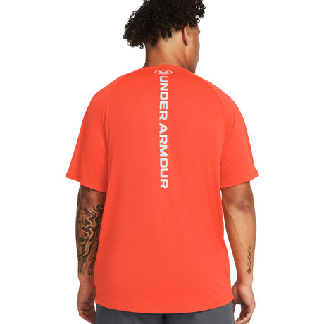 Playera Manga Corta Under Armour para Hombre UA Tech Reflective SS Naranja