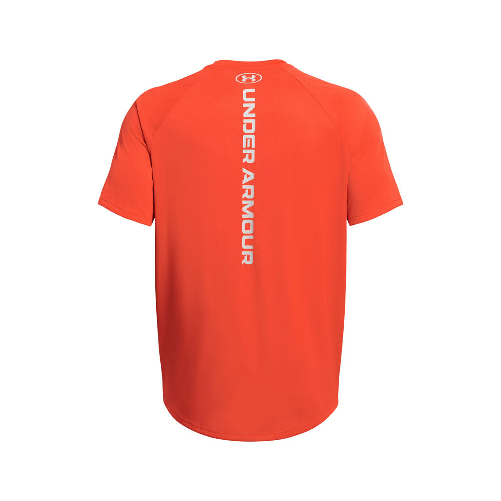 Playera Manga Corta Under Armour para Hombre UA Tech Reflective SS Naranja