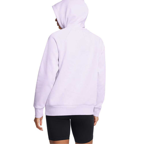 Sudadera con Gorro Under Armour para Mujer Rival Fleece Big Logo Hoodie Morada