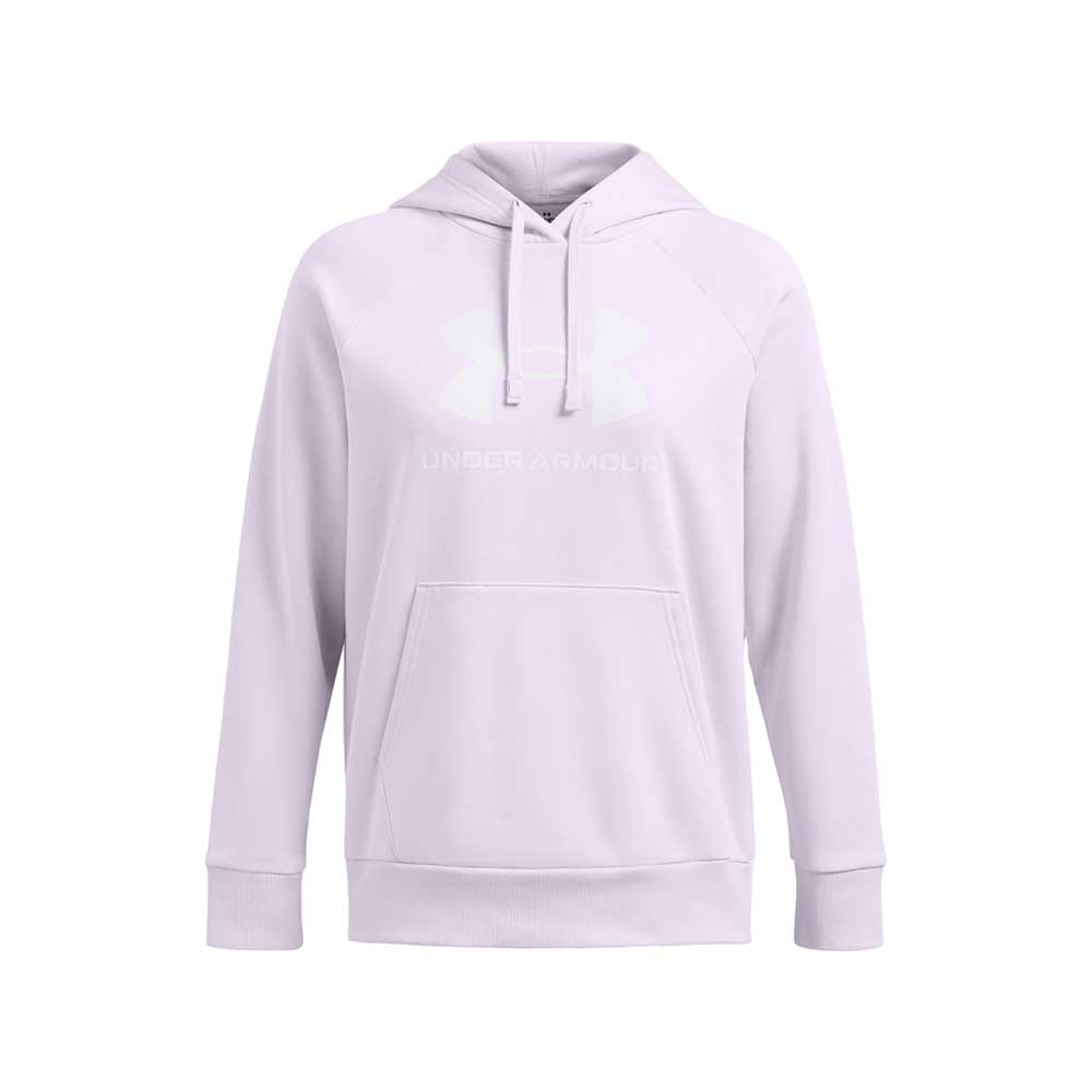 Sudadera con Gorro Under Armour para Mujer Rival Fleece Big Logo Hoodie Morada