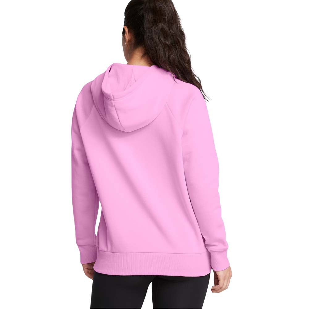 Sudadera Con Gorro Under Armour para Mujer Rival Fleece Big Logo Hoody Rosa