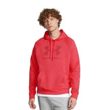 Sudadera Con Gorro Under Armour para Hombre Rival Fleece Logo HD Rojo