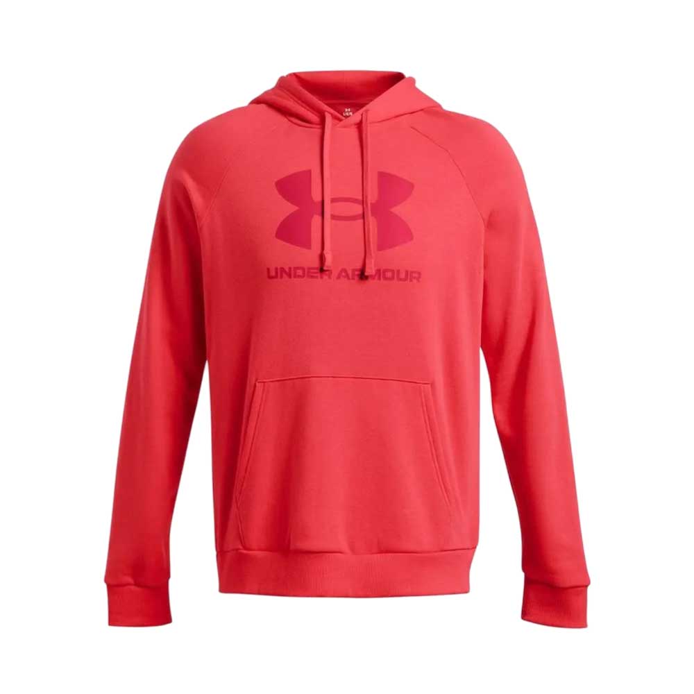 Sudadera Con Gorro Under Armour para Hombre Rival Fleece Logo HD Rojo