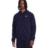 Sudadera con Gorro Under Armour para Hombre Rival Fleece FZ Hoodie Azul