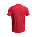 Playera Manga Corta Under Armour para Hombre Tech Textured SS Rojo